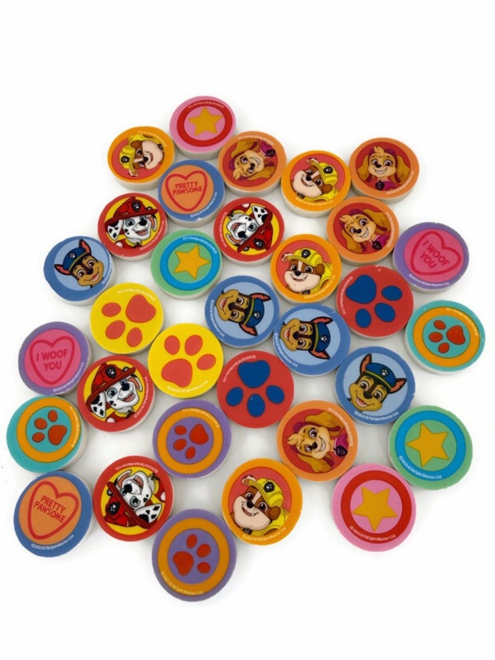 Lot of Paw Patrols Erasers